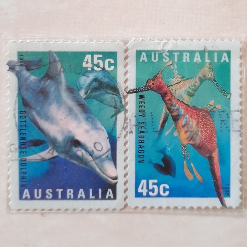 

Perangko Australia International Year of The Ocean Tahun 1998 set 2pcs