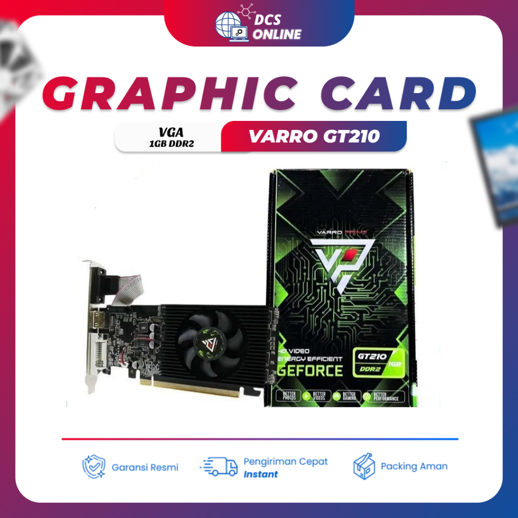 Vga Card Varro Gt210 1gb Ddr2 Graphic Card Gt 210 New Garansi