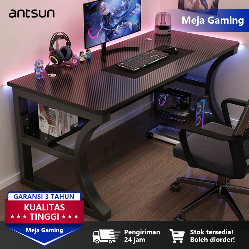 antsun-Meja Gaming Karbon Serat Meja gaming Meja komputer Fiber Karbon Meja Gaming Meja Komputer