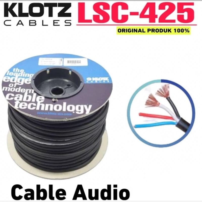 KABEL KLOTZ LCS425 AUDIO KABEL SPEAKER 4 x 2.5 mm KLOTZ LCS425 ORIGINAL HARGA UNTUK PER 1 ROLL