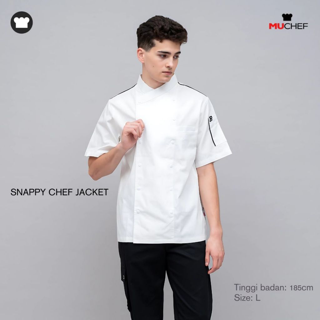 MUCHEF Baju Koki Snappy Short