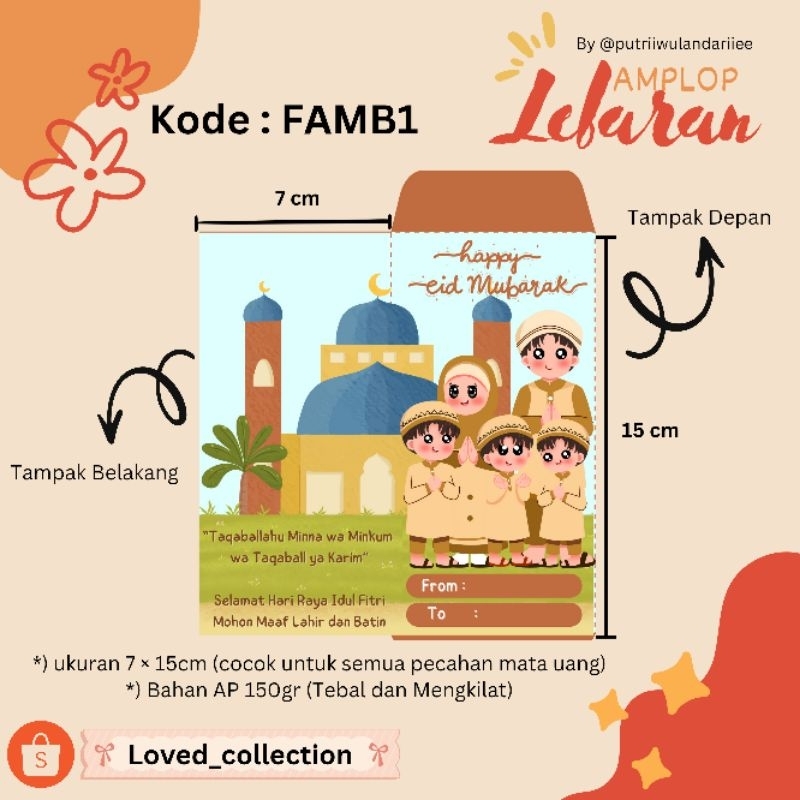 

(30PCS) (10PCS) AMPLOP LEBARAN UNIK / AMPLOP LEBARAN 2025