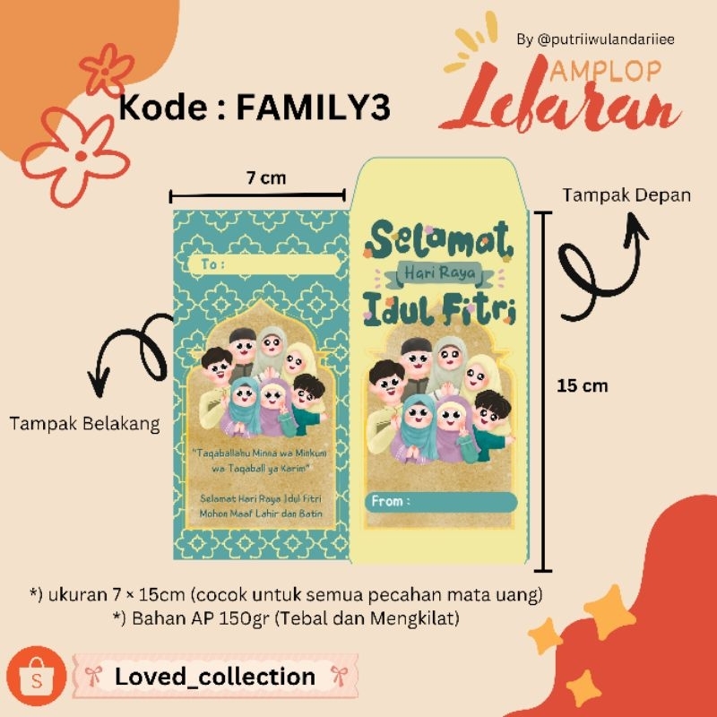 

(30PCS) (10PCS) AMPLOP LEBARAN UNIK / AMPLOP LEBARAN 2025