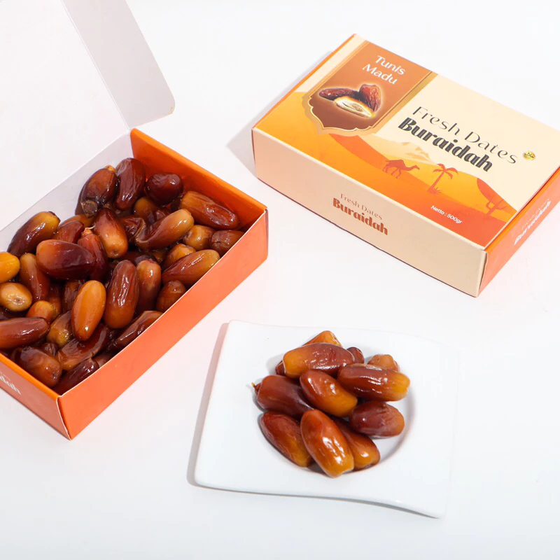 

Kurma Tunis Madu 500 gr Buraidah / Tunisia Kurma Organik Manis Original / Kurma Madu Segar
