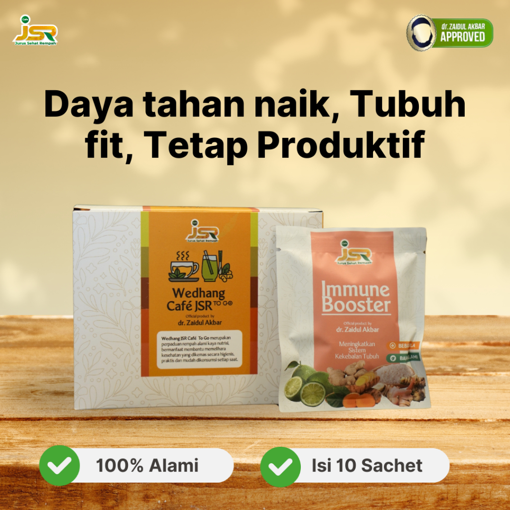 

Wedhang CafeJSR To Go – Immune Booster Siap Seduh