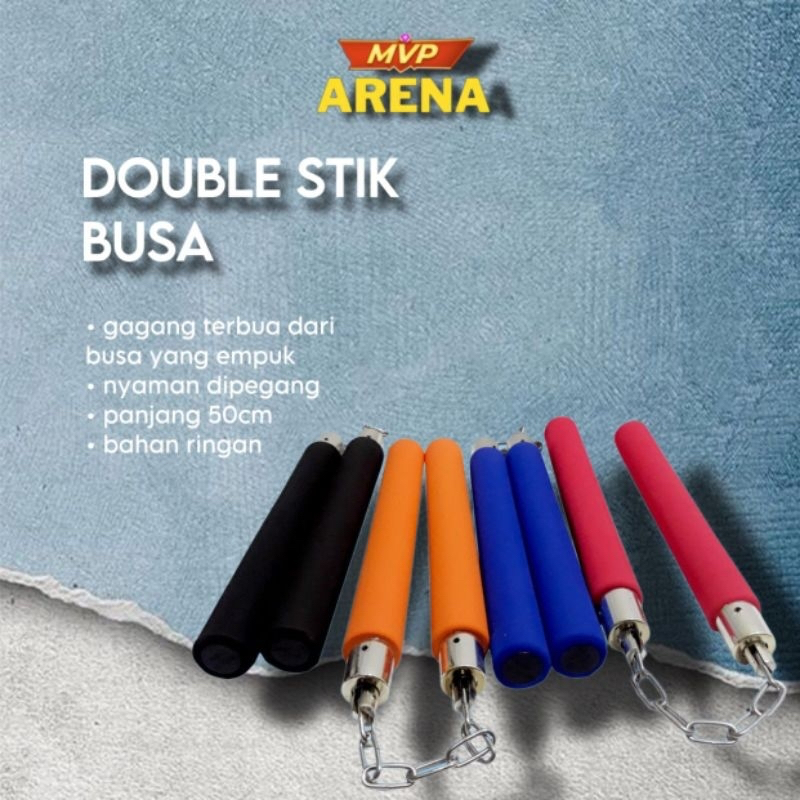 Double stik busa/ Nunchaku busa / Ruyung Model Busa dobel stik busa Nunchaku busa