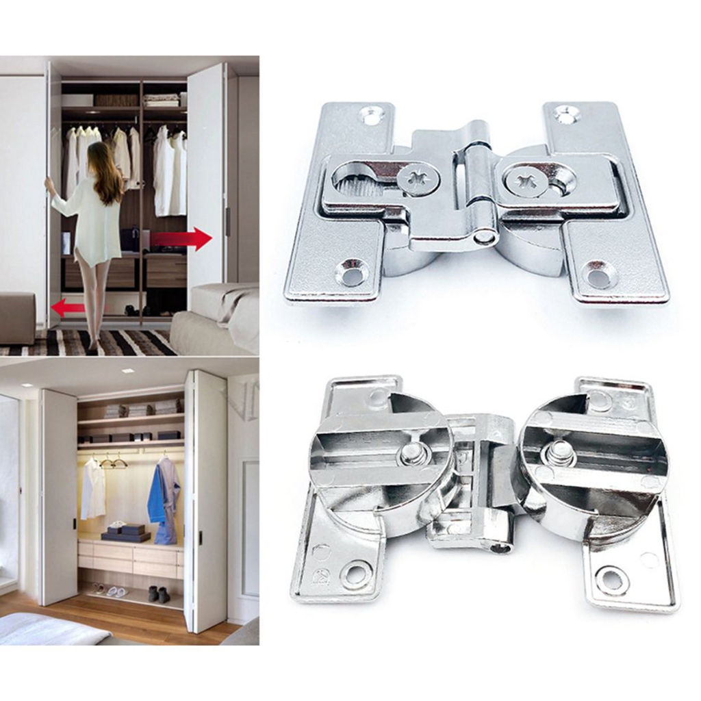 180°Bifold Engsel Pintu Lipat 2 Pintu Folding Door Hinge Engsel Sendok Pintu Sudut Engsel Sendok Lem