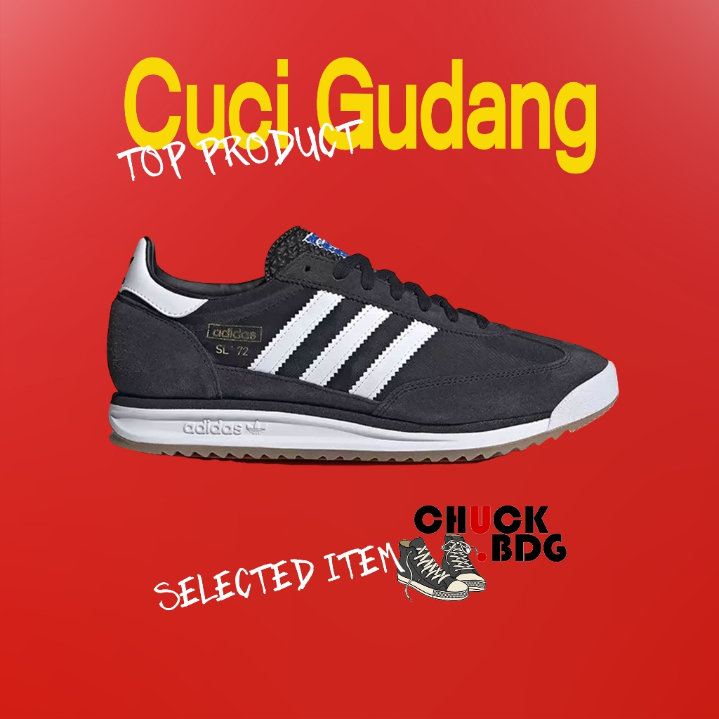 CUCI GUDANG Sneakers Sl 72 Noah Black White 100% Original