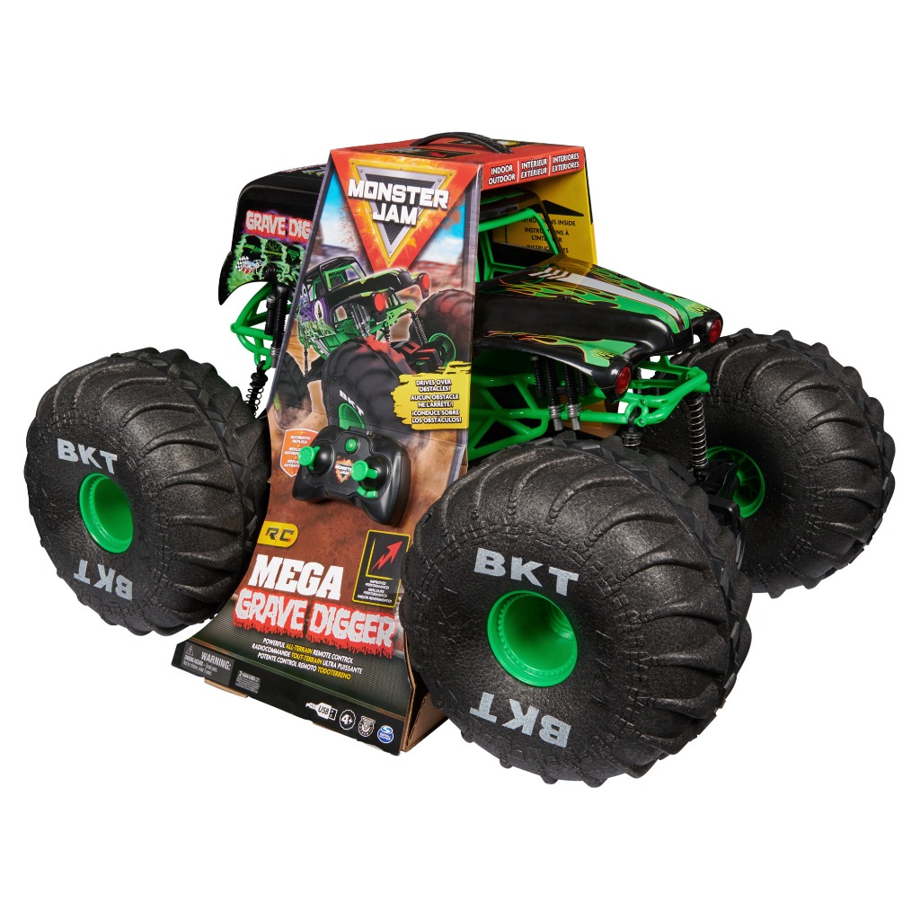 Mainan Monster Jam RC Mega Grave Digger Refresh #66804