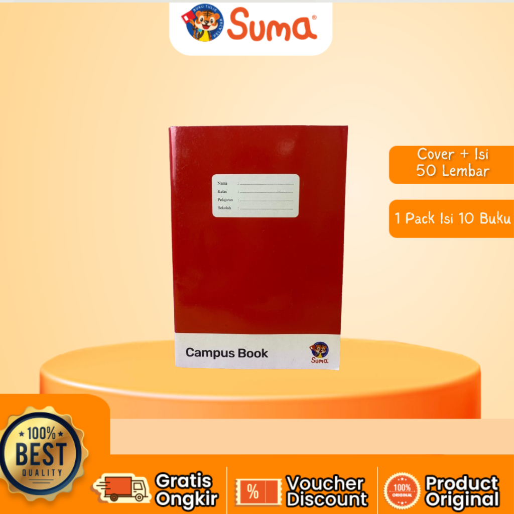 

Suma Buku Tulis Campus Color @05 50 Lembar