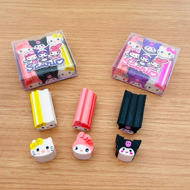 

6 in 1 Sario Eraser / Penghapus Sanrio / Penghapus Lucu