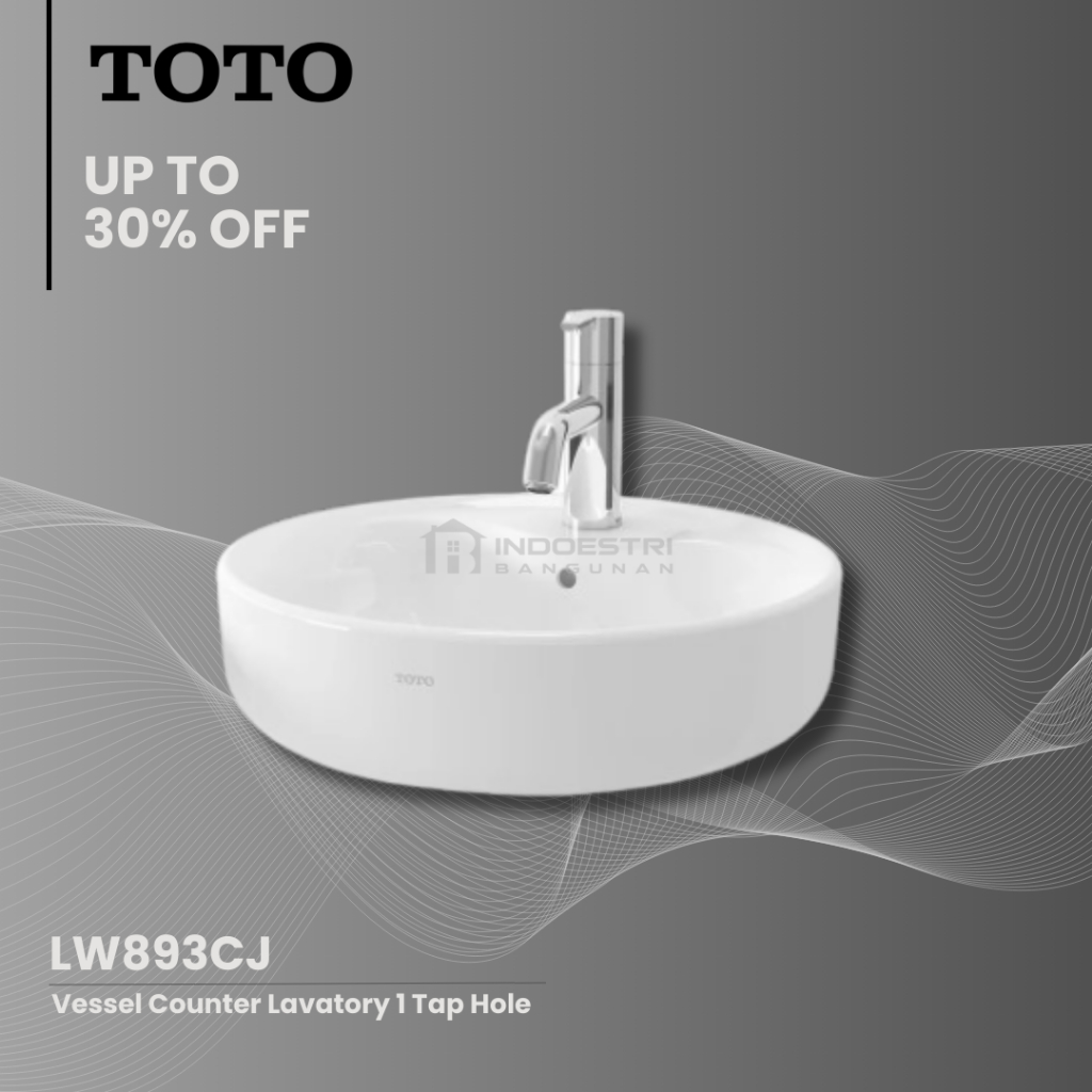 Wastafel TOTO LW 893 CJ / Wastafel Meja TOTO (Body Only)