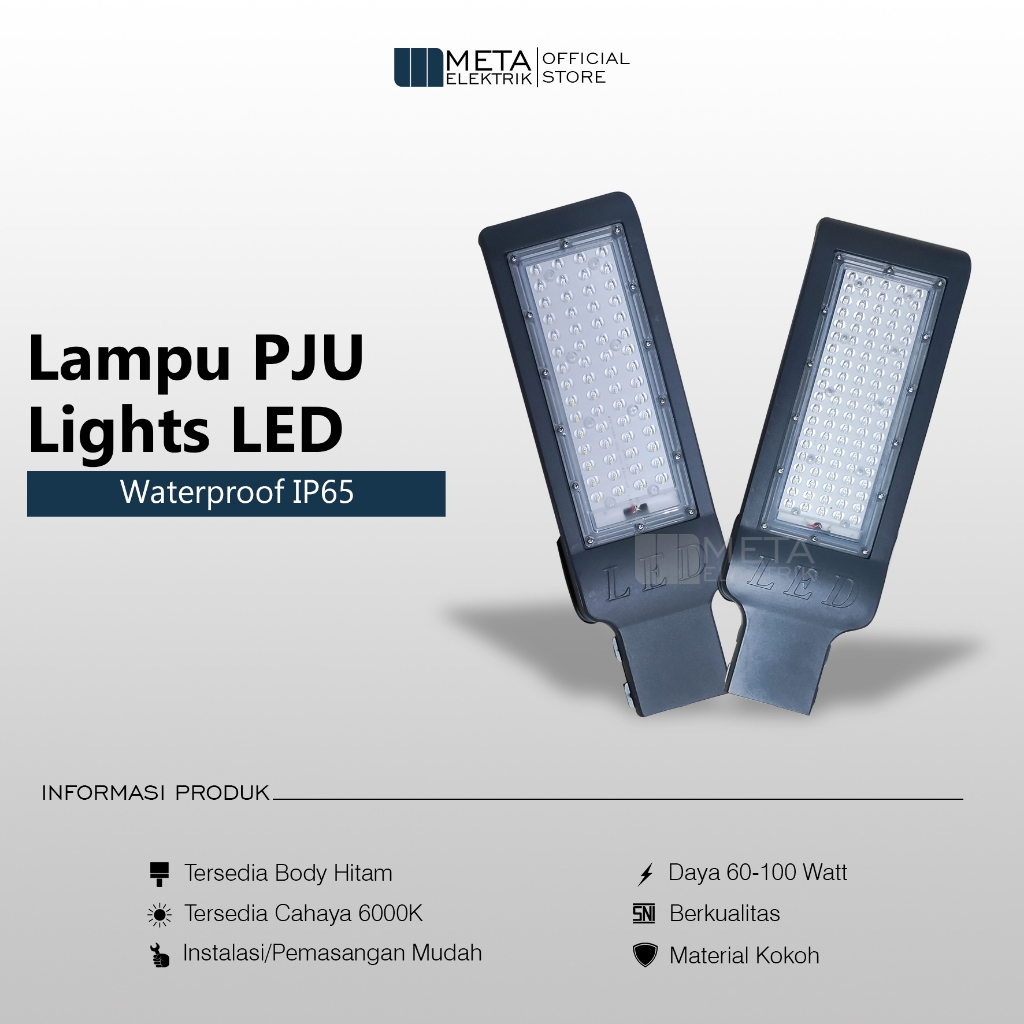 Lampu penerangan jalan umum waterproof IP65 LED PJU Lights Super Terang