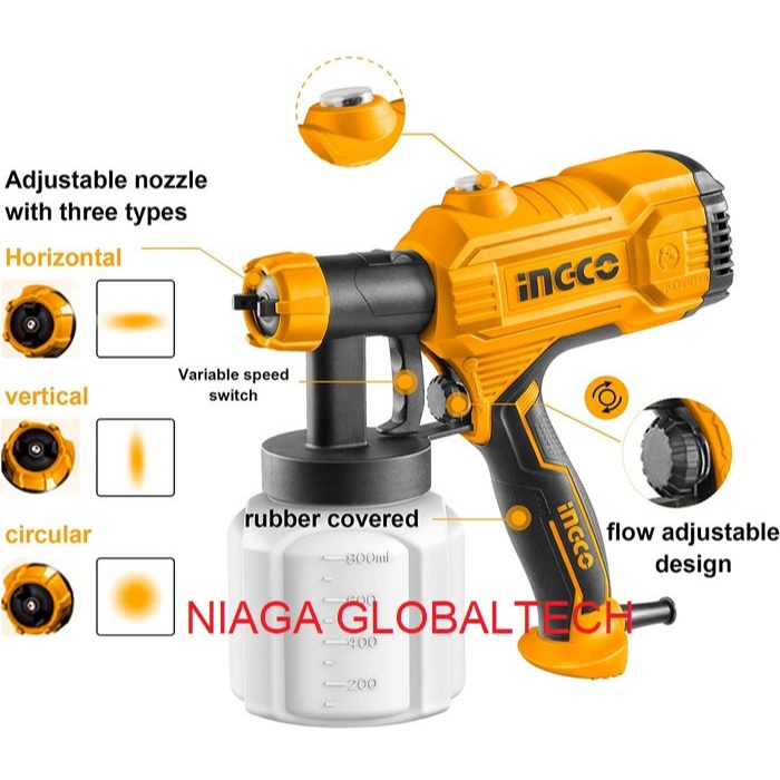 INGCO SPG3508 SPRAY GUN ELEKTRIK INGCO SPG3508
