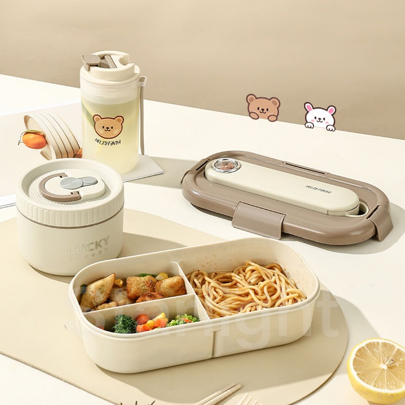 TERMURAH PROMO STARLIGHT KOTAK MAKAN BESAR 3 SEKAT 1200ML KOTAK BEKAL ANTI TUMPAH FOOD GRADE HMB146