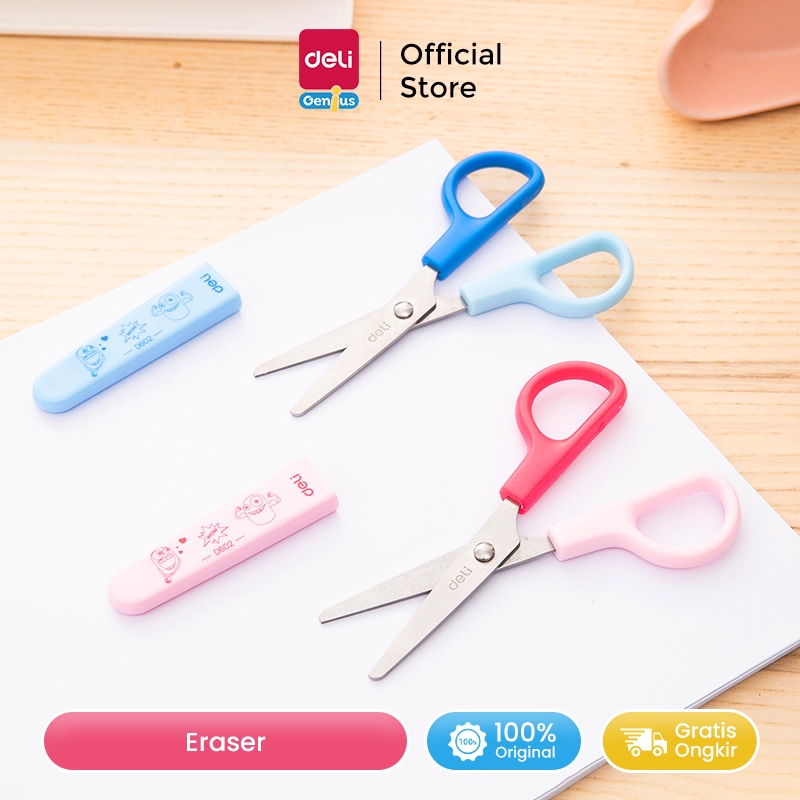 

Deli Gunting / Kids Scissors / Gunting Kertas Anak Ujung Tumpul Aman Digunakan ED60200
