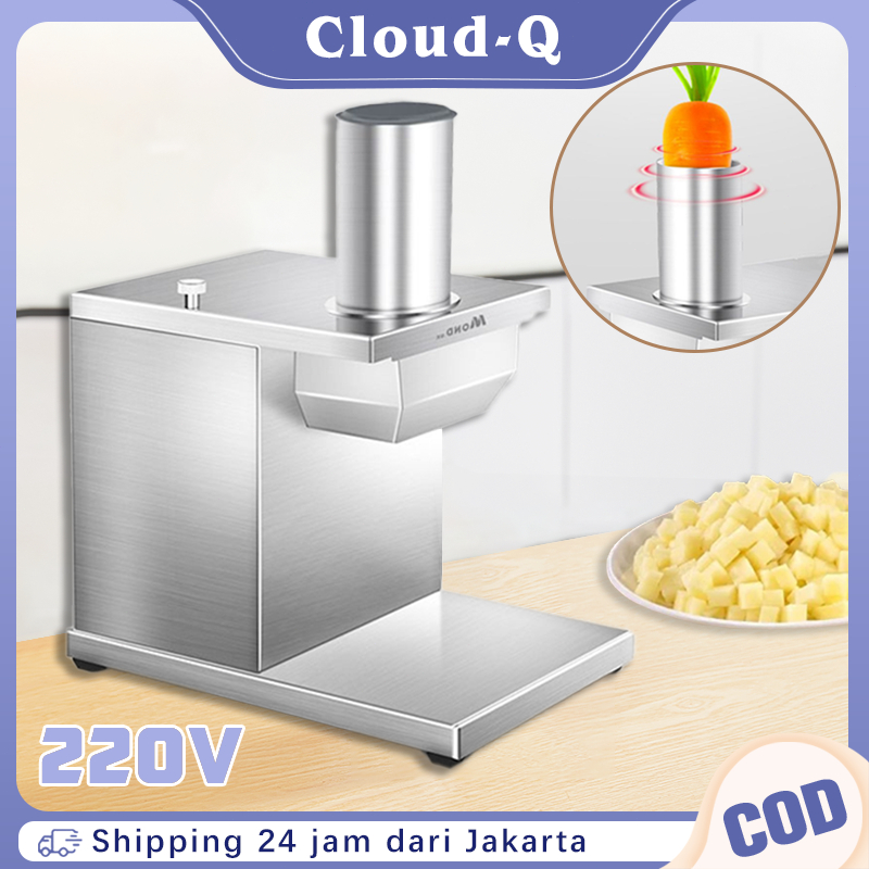 Mesin Pemotong Dadu Sayuran Multifungsi Mesin Potong Dadu Wortel Komersial Vegetable Dicing Chopper