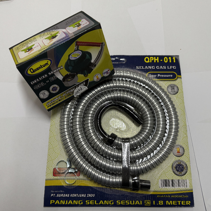 PAKET SELANG REGULATOR  DOUBLE LOCK QUANTUM QRL 26