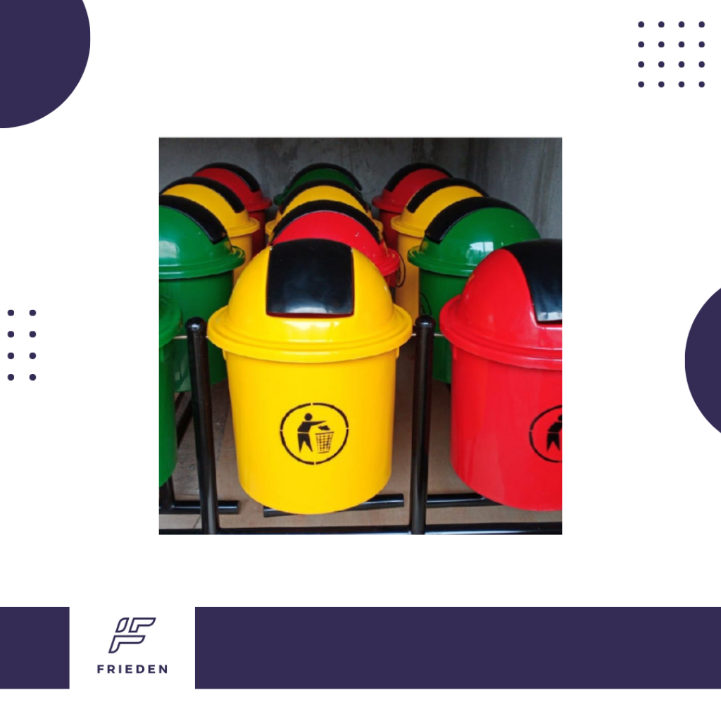 Tempat Sampah 3 in 1 Gantung Fiberglass