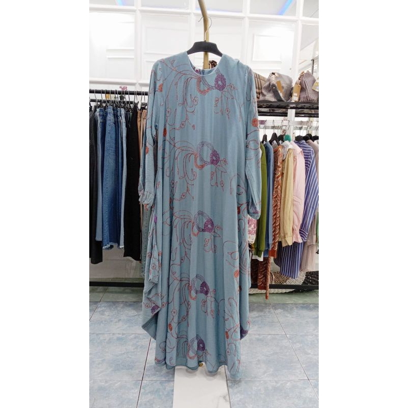 Gamis motif bordir by Dharby