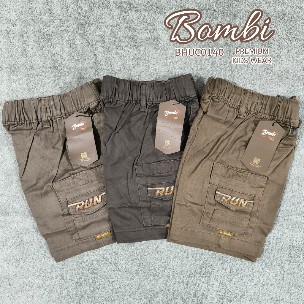 Bombi - Celana Pendek Cargo Anak Laki-laki 1th - 3th BHUC1040  // Celana Pendek Cargo Anak Laki-Laki