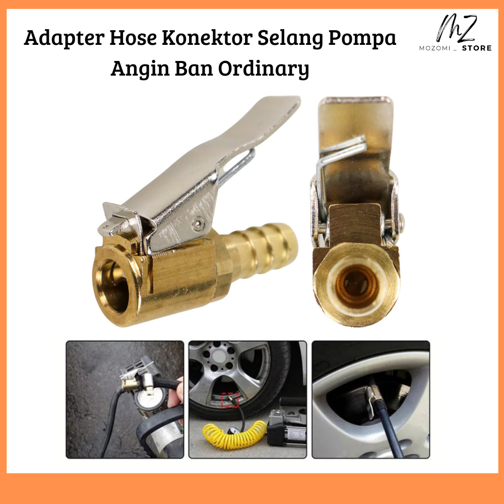 Konektor Selang Pompa Angin Ban Ordinary / Pentil Pompa Angin