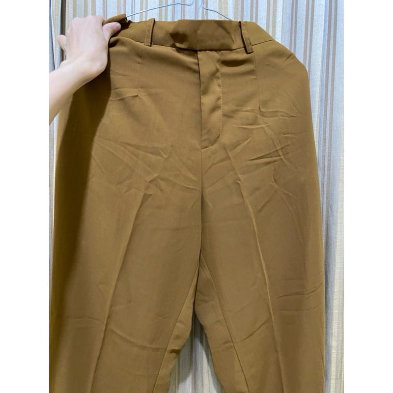Preloved Celana Bahan Kerja Kulot Wanita Coklat