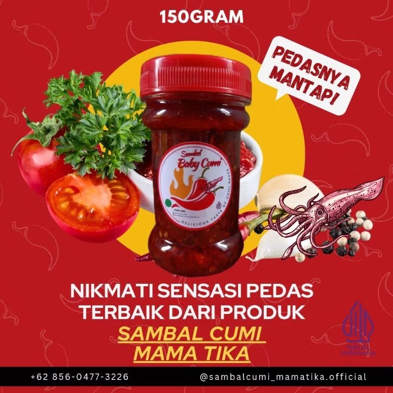 

[150GR] SAMBAL BABY CUMI FRESH By:MAMA TIKA