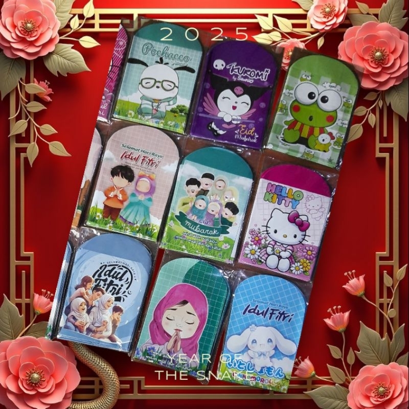 

20 pack isi 200 amplop lebaran uk MADIUM