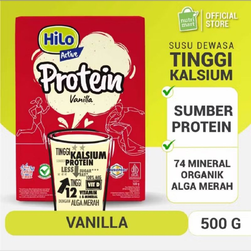 

Hilo Active Vanilla 500 Gr - Susu Tinggi Kalsium