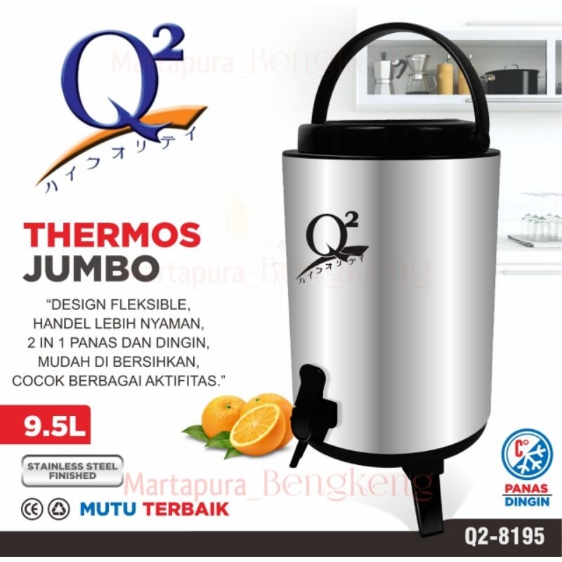 Milk tea bucket Thermos premium Q2 9.5liter