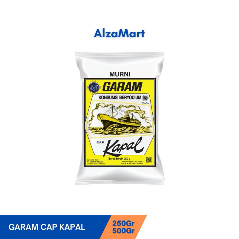 

Garam Murni Cap Kapal 250gr & 500gr ASLI