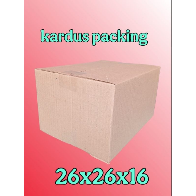 

kardus packing UK 26x26x16 kardus besar