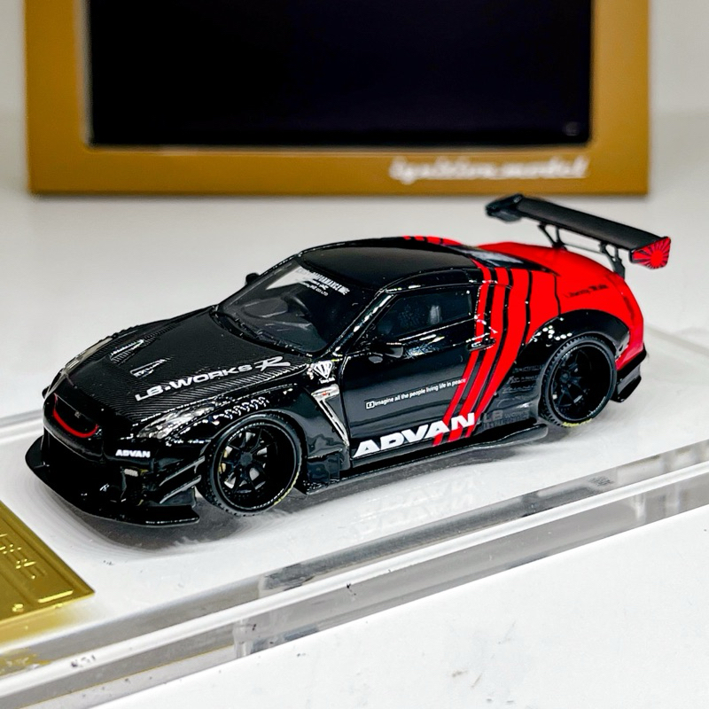 Nissan GTR R35 LBWK Advan Livery by Ignition Model Resin No Minigt