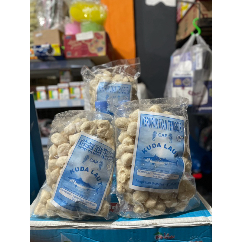 

KERUPUK IKAN TENGGIRI CAP KUDA LAUT 250 gram LANGSUNG DARI PABRIK.