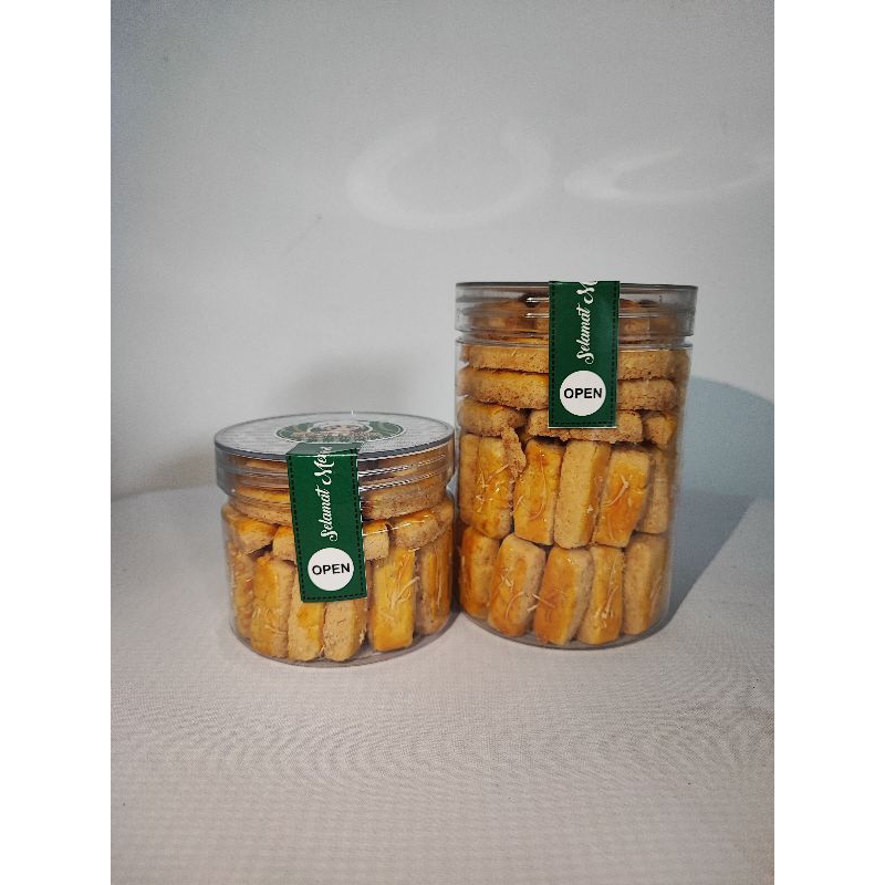 

kastengel kue lebaran rasa premium toples plastik 250gr & 500gr