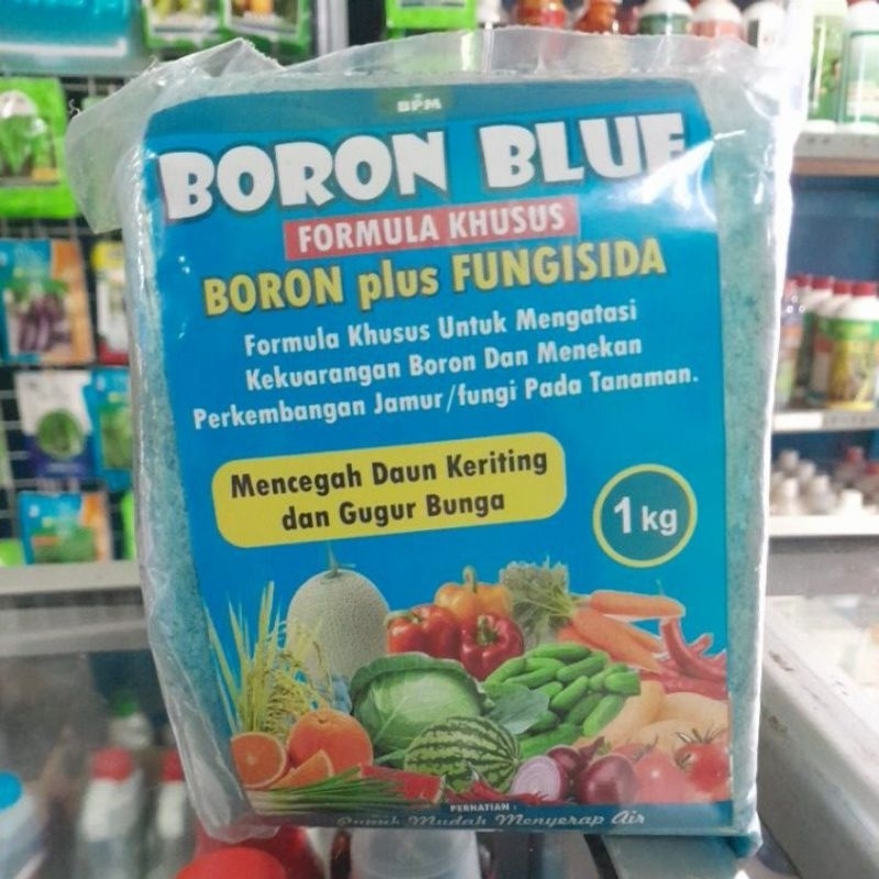 Pupuk Boron Biru ( Boron Plus Fungisida ) Kemasan 1 kg