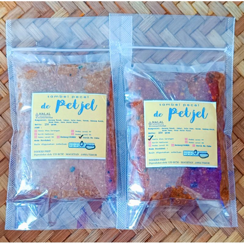 

Sambel Pecel de Petjel 250 gr rasa Khas Telaga Sarangan Magetan
