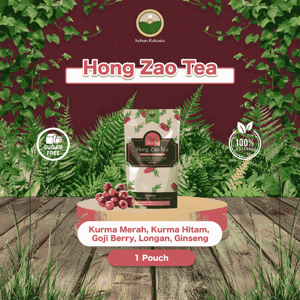 

RUBYZAO TEA Kebun Rahasia - Teh Angco / Angco Tea / Hong Zhao Tea | Teh Herbal | Teh Kesehatan | Kesehatan Vitalitas yang Melonjak | Teh Kurma Merah Kurma Longan Goji berry Ginseng Kombinasi Teh Buah