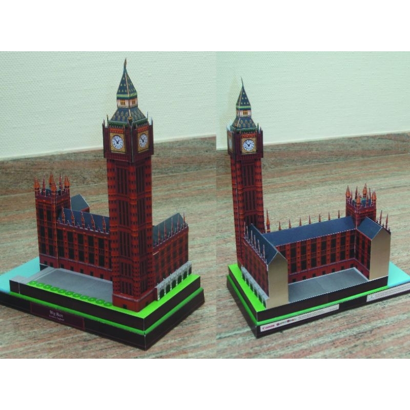 MINIATUR POLA PAPERCRAFT BIG BEN #papercraft #pola #bigben #miniatur
