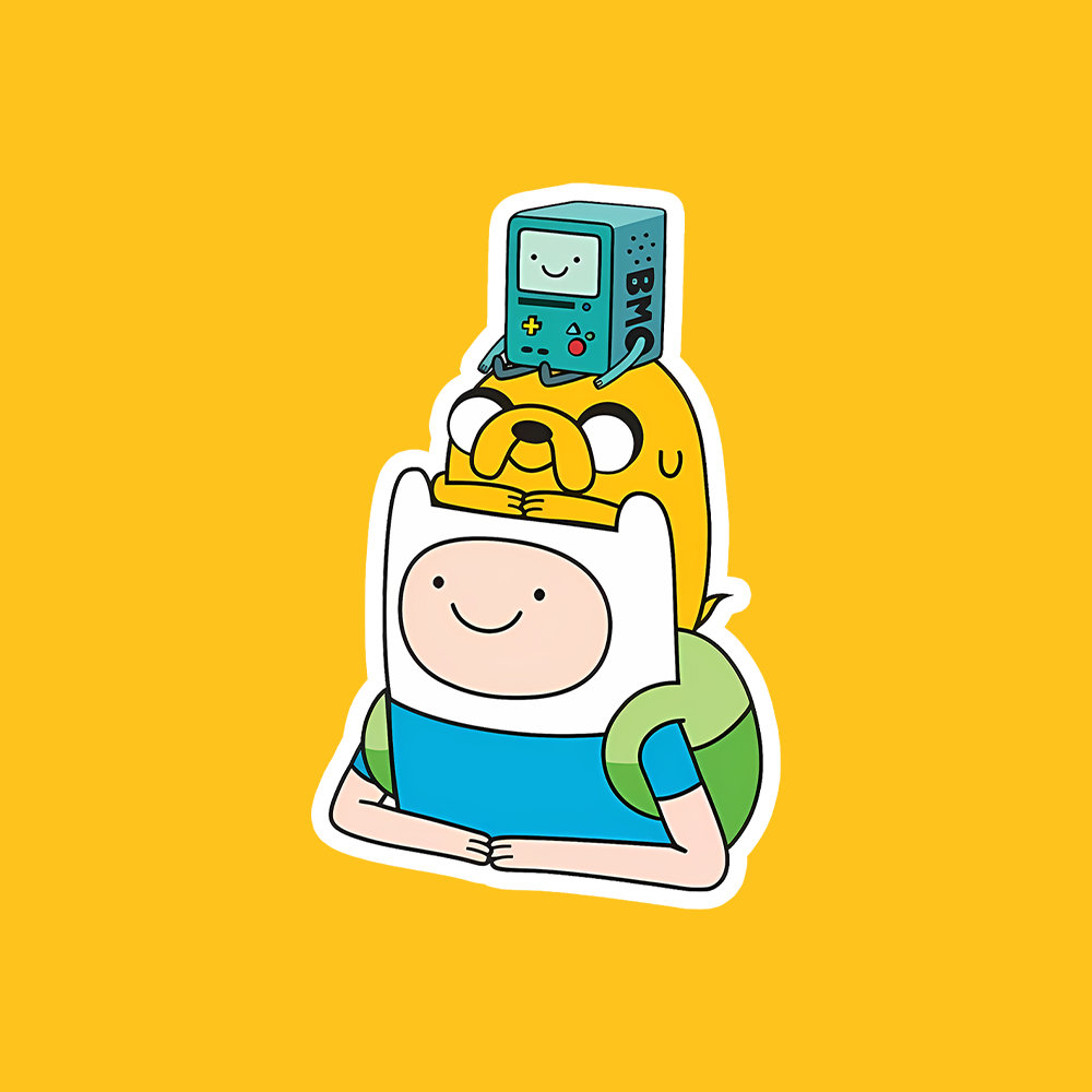 

Finn Jake BMO - Vinyl Sticker Waterproof