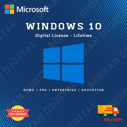 Windows 10 Home | Pro | Education | Enterprise Original License Lisensi Key 32 bit / 64 bit