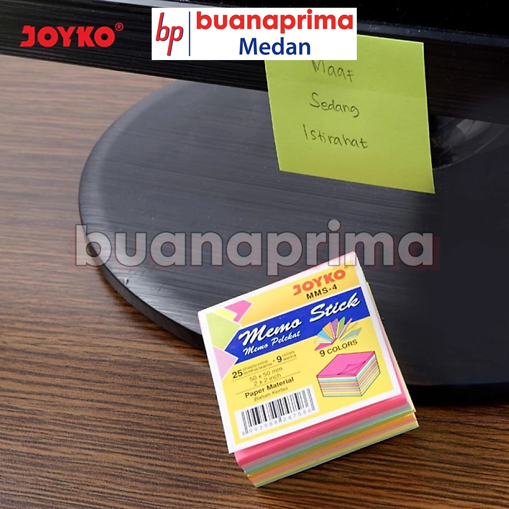 

Sticky Notes JOYKO MMS-4 2 x 2 inch Kertas Memo Tempel Stick it Tempelan Kertas