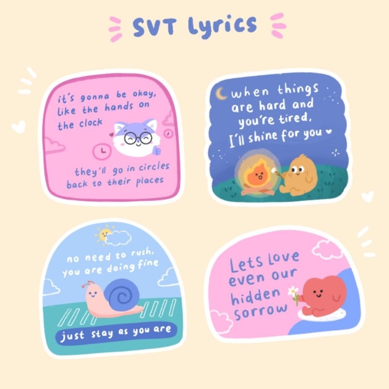 

SVT Lyrics die cut single sticker