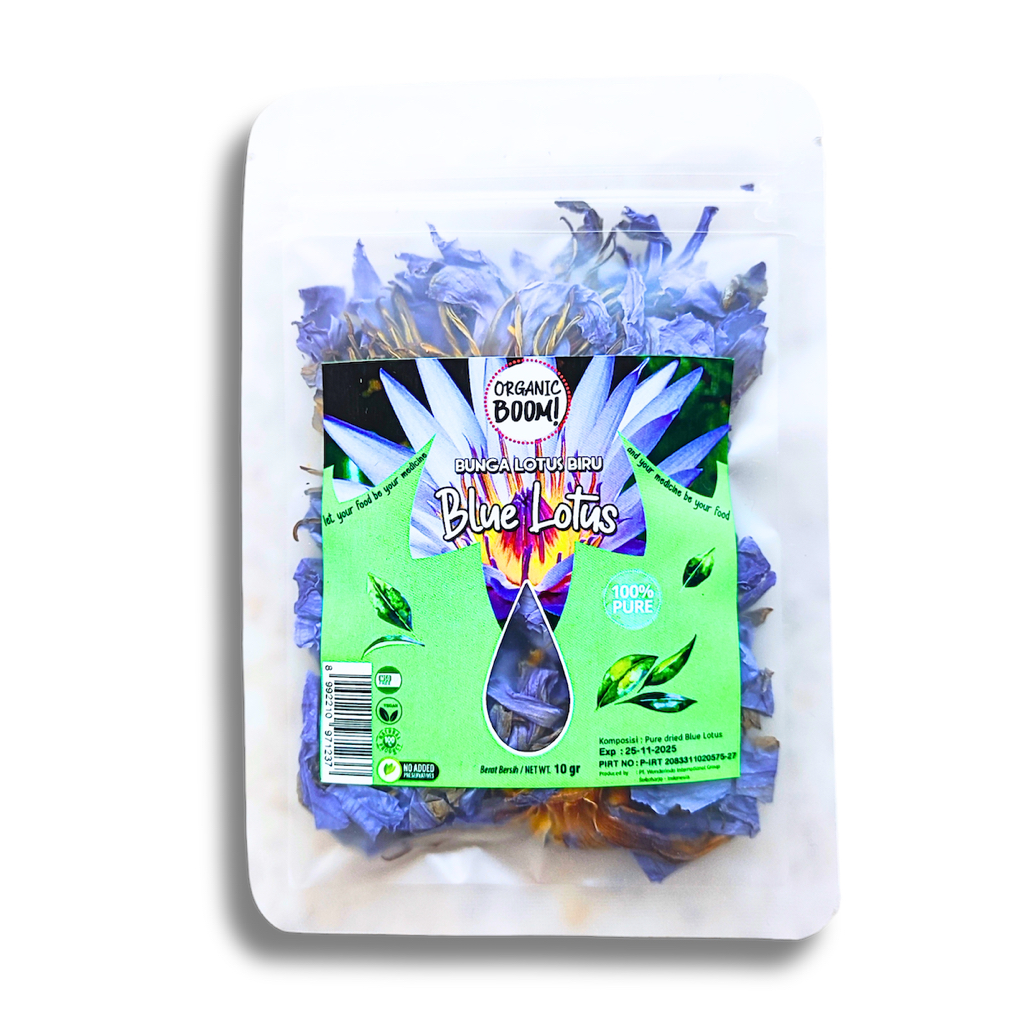 

Organic Boom! - Blue Lotus Flower Teratai 25g Bunga Lotus Biru Kering