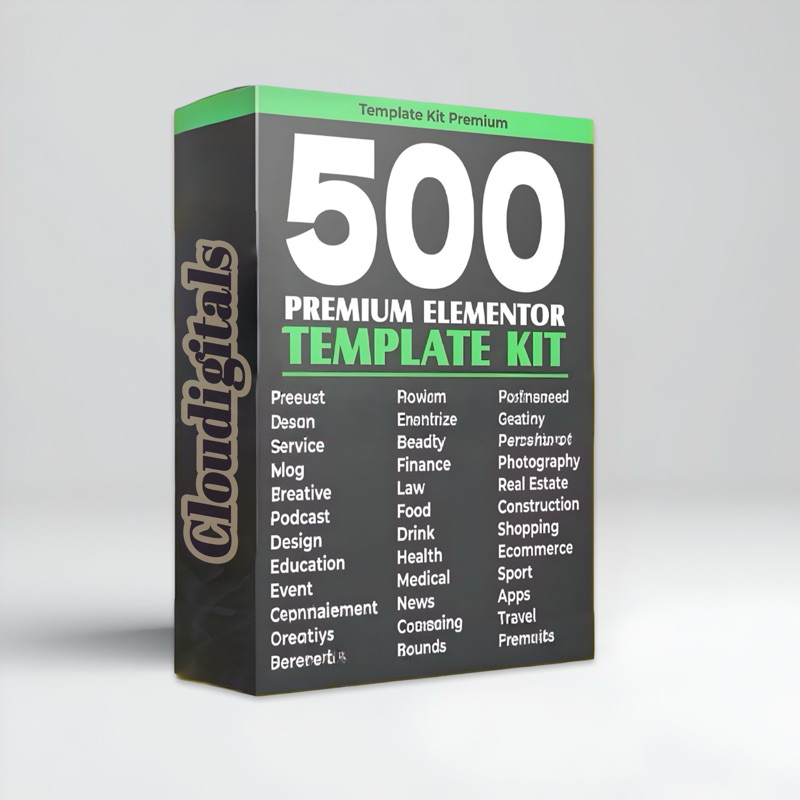 500++ TEMPLATE KIT PREMIUM Elementor WordPress Template Kits - WP Template Kit Premium Lifetime