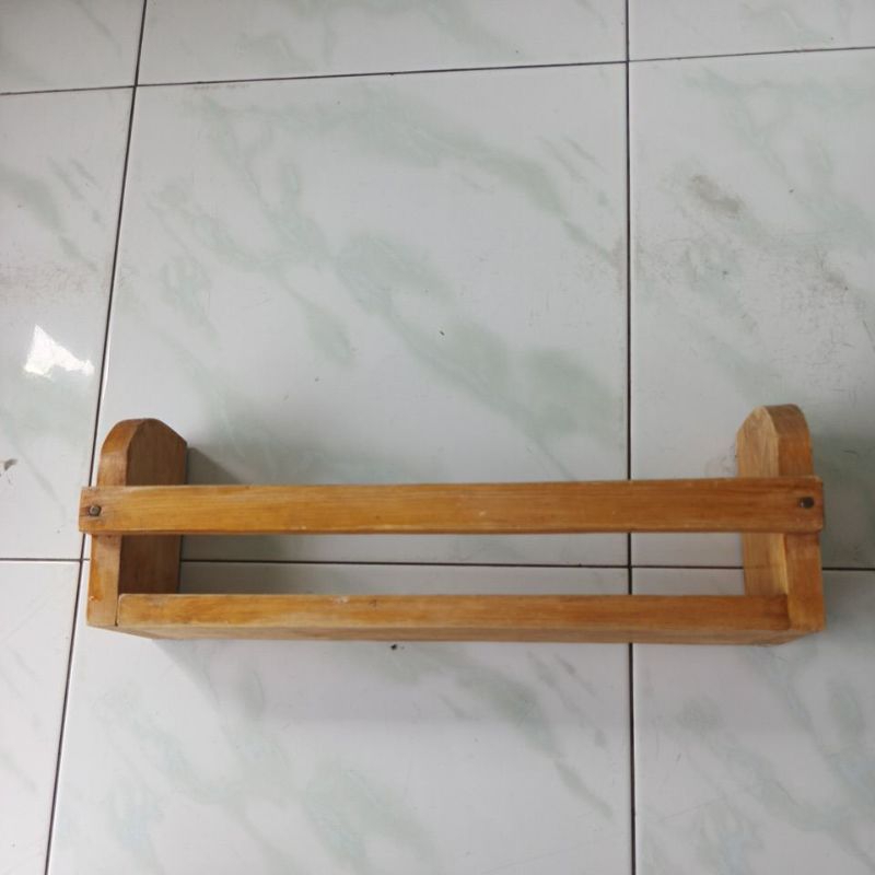 Rak bumbu dapur kayu minimalis,