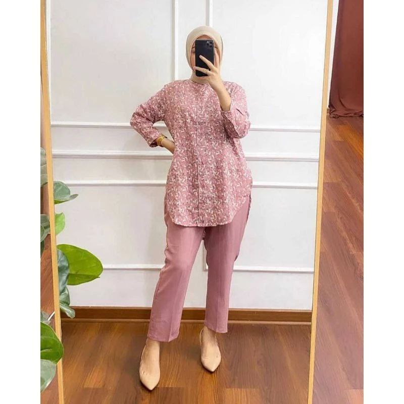 bunga zhafira set  shakila twill Original