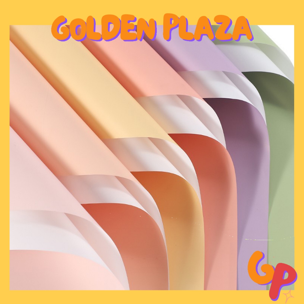 

20 LEMBAR Kertas Buket Bunga Flower Wrapping Cellophane Solid Colors Polos Warna KB6121