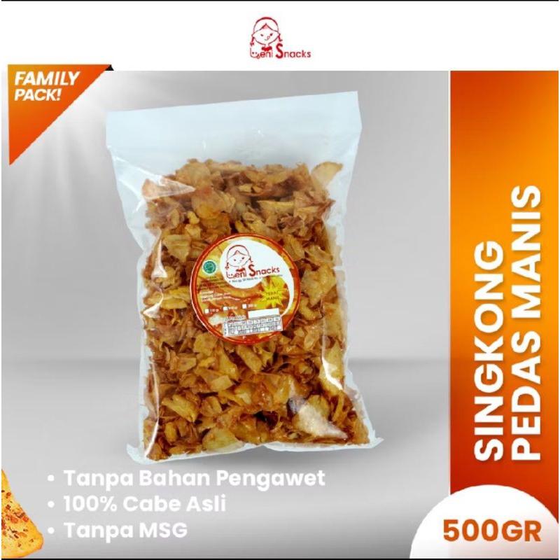 

Leni Snacks Singkong Pedes Manis 500 gr Traditional Pack (BISA COD)